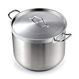 Cooks Standard 2616 Standard Professional Grade Lid 30 Quart Stainless Steel Stockpot, Silver