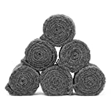 Xcluder Rodent Control Fill Fabric 6 Rolls of Stainless Steel Wool Blend Protect Home, Business, Office Stop Rats, Mice, and Pests from Entering Property