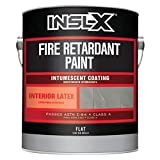 INSL-X Fr210099-01 Fire Retardant Latex Paint, White, 1 Gallon, (Pack of 1), Plain, 128 Fl Oz