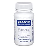 Pure Encapsulations Folic Acid | Hypoallergenic Dietary Supplement | 60 Capsules