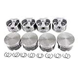 DNJ P1100.20 Oversize Piston Set for 1999-2007 / Chrysler, Dodge, Jeep, Mitsubishi/Aspen, Commander, Dakota, Durango, Grand Cherokee, Raider, Ram 1500/4.7L / SOHC / V8 / 16V / VIN N, VIN P