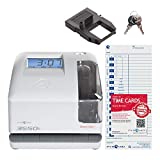 Pyramid Time Systems, Model 3550SS SmartSite Time Clock and Document Stamp, Patented SmartSite LED Linear Light Guide, Includes 25 time Cards, Ribbon, 2 Security Keys and User Guide, Made in USA