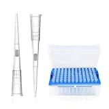 10µL Filtering Pipette Tips - Universal Filter Pipette Tips - Racked,RNase/DNase Free & Pyrogen Safe, Clear, 96 Tips/Rack Pk x 10 Racks（960 Tips）