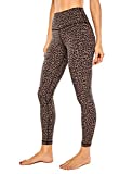 CRZ YOGA Women's Naked Feeling Yoga Pants 25 Inches - 7/8 High Waisted Workout Leggings Leopard Print 2 Medium