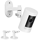 2Pack Adjustable Security Wall Mount Bracket for Ring Stick Up Cam & Ring Indoor Cam, Perfect View Angle for Ring Surveillance Camera System - White