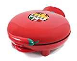 Elite Gourmet Mexican Taco Tuesday Quesadilla Maker, Easy-Slice 6-Wedge, Grilled Cheese, 8 Inch, Red