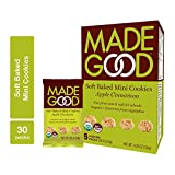 MadeGood Apple Cinnamon Soft Baked Mini Cookies, 6 boxes (30 ct); With the Scrumptious Flavor of Homemade Apple Crisp, the Delicious Snacks Contain Organic, Non-GMO, Gluten Free Ingredients