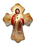 GELSINGER DBA Glow Decor Wall Cross-Sacred Heart/Jesus I Trust in You (6" x 8")
