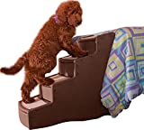 Pet Gear Easy Step IV Pet Stairs, 4-step/for cats and dogs up to 150-pounds, Chocolate,1 Count (Pack of 1),PG9740CH