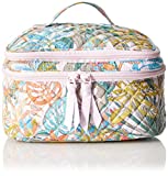 Vera Bradley Brush Up Cosmetic Makeup Organizer Case, Rain Forest Canopy-Recycled Cotton