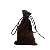 BLESSUME Medieval Pouch Drawstring Bag (Brown)