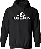 Koloa Surf Wave Logo Hoodies - Hooded Sweatshirt-M-Black/w