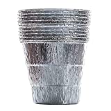 Westeco Aluminum Disposable Grease Bucket Liners, Foil Replace Part for Traeger Pit Boss Wood Fired Smoker Pellet Grills, Grill Accessories, 10-Pack Silver