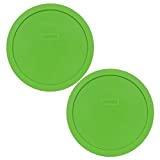 Pyrex 7402-PC Round 6/7 Cup Storage Lid for Glass Bowls (2, Green)