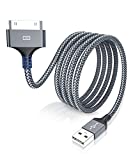 iPhone 4 Charger Cable 10ft, iPhone 4 Charger Cable 30 pin Charging Cable,iPhone 4 Charger Cable Compatible for iPhone 4 4s 3G 3GS, iPad 1 2 3, iPod Nano 5th 6th and iPod Touch 3rd 4th (Grey)
