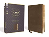 NASB, Single-Column Reference Bible, Wide Margin, Leathersoft, Brown, 1995 Text, Comfort Print