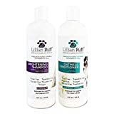 Lillian Ruff Brightening Shampoo & Oatmeal Conditioner Set For Dogs  Safe for Cats - Tear Free Coconut Scent With Aloe For Normal, Dry & Sensitive Skin