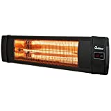 Dr Infrared Heater DR-238 Carbon Infrared Outdoor Heater for Patio, Backyard, Garage, and Decks, Standard, Black