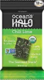 Ocean's Halo Seaweed Snacks (1 Case of 12 Unit Trays) (Chili Lime)