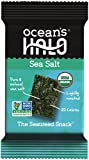 Ocean's Halo Seaweed Snacks (Sea Salt) 1 case of 12 Unit Trays