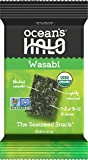 Ocean's Halo Seaweed Snacks (Wasabi) 1 case of 12 Unit Trays