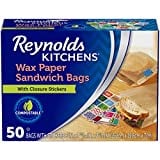 Reynolds Kitchens Wax Paper Sandwich Bags - 6x7-13/16", 50 Count