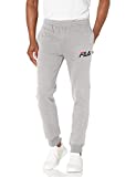 Fila Men's Classic Fleece Embroidered Speed Logo Jogger, Grey Heather, Large