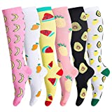 LEOSTEP Cute Compression Socks for Women, Support for Athletic, Running, Travel, Holiday, Riding