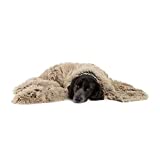 Best Friends by Sheri Calming Shag Fur Pet Throw Blanket, Taupe, 40"x50"