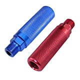 KOOTANS Anodized Aluminum Gladhand Grips Glad Hand Extension Handle Set Red Blue for Truck and Trailers Easier Coupleling