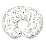 Boppy Original Nursing Support, FKA Boppy Nursing Pillow, White and Gold Notebook, Ergonomic Breastfeeding, Bottle Feeding, and Bonding, Hypoallergenic Fiber Fill, Removable Cover, Machine Washable