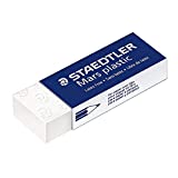 STAEDTLER Mars Plastic, Premium Quality Vinyl Eraser, White, Latex-free, Age-resistant, Minimal Crumbling (526 50 BK) (single pack)