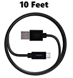 ienza Long 10FT USB Power Cable Charger for Amazon Kindle Fire Tablet with Alexa, Paperwhite , Oasis, Fire Kids Edition, Fire TV Stick, All New Fire TV Pendant, Echo Dot & More