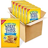 Wheat Thins Whole Grain Low Sodium Crackers, 6 - 8.5 Oz Boxes, Hint of Salt, 6 Count