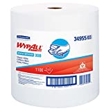 WypAll X60 Reusable Cloths (34955), White, Jumbo Roll, 1100 Sheets / Roll, 1 Roll / Case