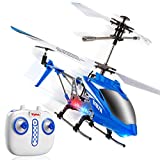 Syma S107H Remote Control Helicopter - w/ Altitude Hold Indoor RC Helicopter for Adults, Flying Toys for Kids (Blue)