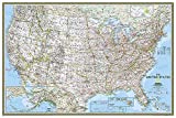 National Geographic: United States Classic Wall Map - Laminated (Poster Size: 36 x 24 inches) (National Geographic Reference Map)