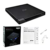 Produplicator Pioneer BDR-XD07UHD Portable 6X Ultra HD 4K Blu-ray Burner External Drive Bundle with Cyberlink Software Download Installation Code and USB Cable - Burns CD DVD BD DL BDXL Discs