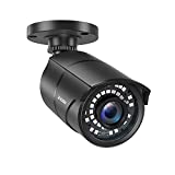 ZOSI 2MP HD 1080p 1920TVL Security Camera Outdoor Indoor (Hybrid 4-in-1 HD-CVI/TVI/AHD/960H Analog CVBS), 36PCS LEDs,120ft IR Night Vision,105 View Angle Surveillance CCTV Bullet CameraBlack Color)