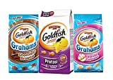 3-bag multi-flavored Goldfish bundle ( 1 Chocolate Brownie + 1 Pretzel + 1 Vanilla Cupcake)