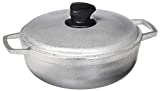 IMUSA 2.6 Quart Traditional Made in Colombia Cast Aluminum Caldero with Lid