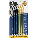 Pet Republique Dog Toothbrush Set of 6  Dual Headed Dental Hygiene Brushes for Small to Large Dogs, Cats, and Most Pets