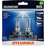 SYLVANIA - 9005 SilverStar - High Performance Halogen Headlight Bulb, High Beam, Low Beam and Fog Replacement Bulb, Brighter Downroad with Whiter Light (Contains 2 Bulbs)