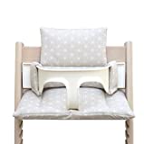 Blausberg Baby - Coated Cushion Set for Tripp Trapp High Chair of Stokke - Happy Star Beige