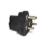 Ceptics India, Nepal BS-546 Travel Power Plug Adapter Accepts NEMA 5-15R - ETL Certified - Industrial Grade (IG-10)