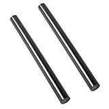 (2 Pack) Round Acetal Copolymer Rods - Standard Tolerance 1-Inch Diameter and 12-Inch Length Opaque Black Acetal Copolymer Rods Meets ASTM D6778 Specifications Perfect for Non-Marring Fixtures