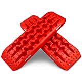 X-BULL New Recovery Traction Tracks Tire Ladder for Sand Snow Mud 4WD(Red)