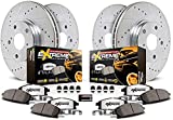 Power Stop K5828-36 Front and Rear Z36 Truck & Tow Brake Kit, Carbon Fiber Ceramic Brake Pads and Drilled/Slotted Brake Rotors