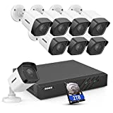 ANNKE H500 8CH Bullet PoE Security Camera System w/ 6MP H.265+ NVR, 8X 5MP Outdoor CCTV IP Camera, 2TB HDD, Audio Recording, 100ft EXIR Color Night Vision, IP67 Weatherproof, 24/7 Protection