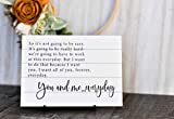 The Notebook Sign | Marriage Sign | Farmhouse | Movie Quotes | You and Me | Love | Master Bedroom | Wedding | Large Sign
